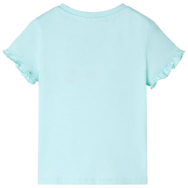 Vidaxl kindershirt met korte mouwen 116 lichtzeeblauw