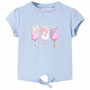 Vidaxl kindershirt 128 blauw