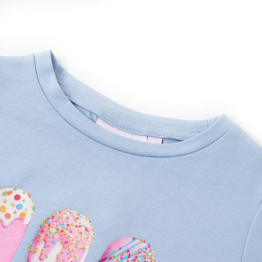 Vidaxl kindershirt 128 blauw