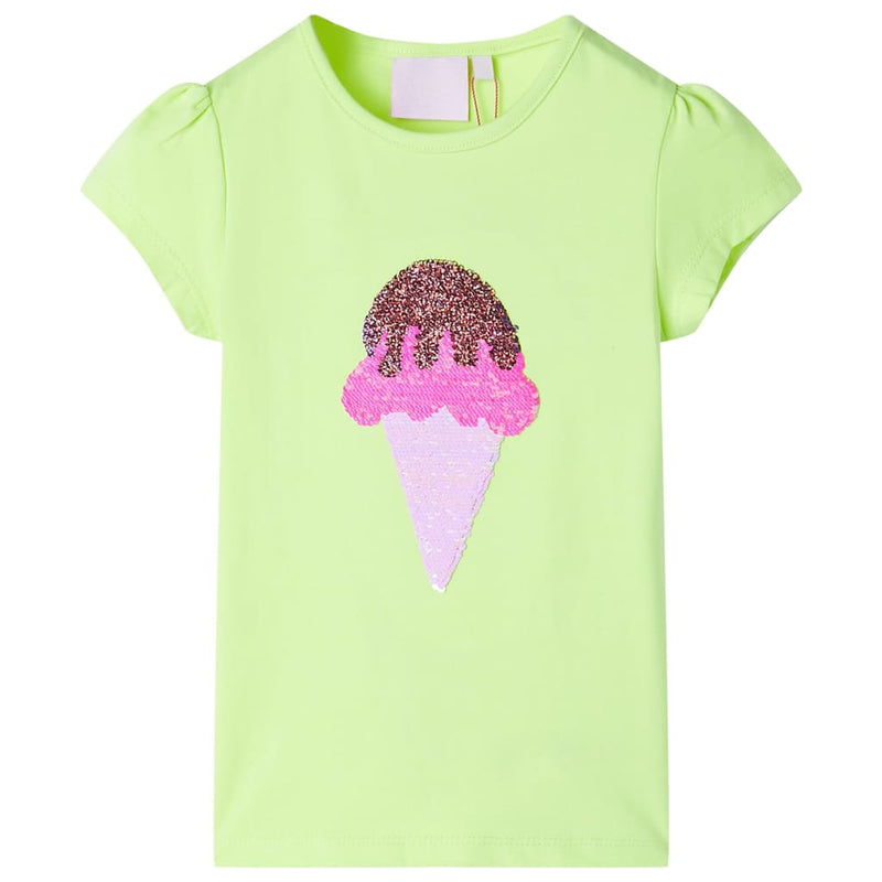 Load image into Gallery viewer, Vidaxl kindershirt 128 neongeel
