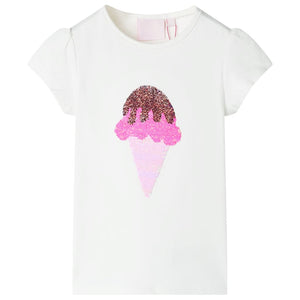 Vidaxl kindershirt 104 ecru