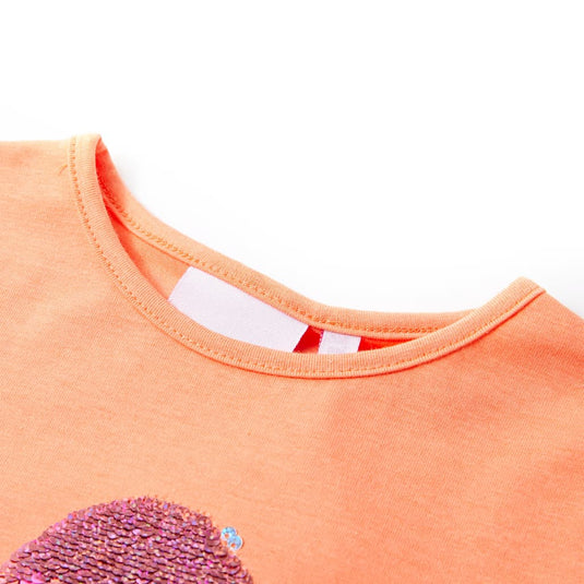 Vidaxl kindershirt 128 neonoranje