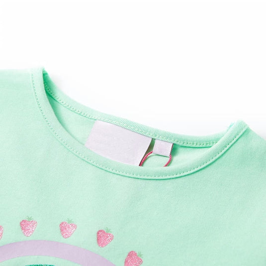 Vidaxl kindershirt 104 felgroen
