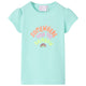 VidaXL Kindershirt 104 lichtzeeblauw