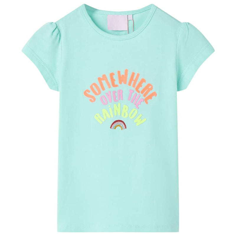 Load image into Gallery viewer, VidaXL Kindershirt 104 lichtzeeblauw
