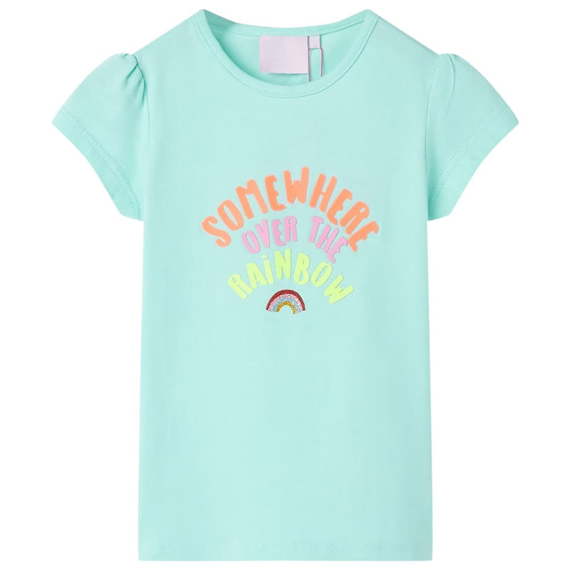 Load image into Gallery viewer, VidaXL Kindershirt 128 lichtzeeblauw
