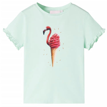 Vidaxl kindershirt 128 lichtmint