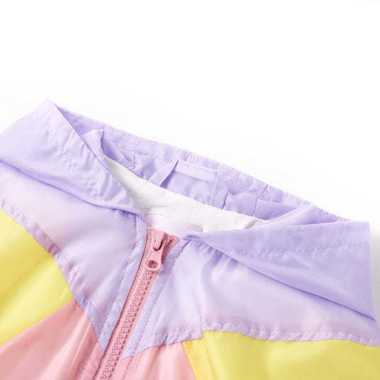 VidaXL Kinderjas met capuchon en rits 140 meerkleurig