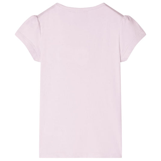 VidaXL Kindershirt met kapmouwen 92 zachtroze