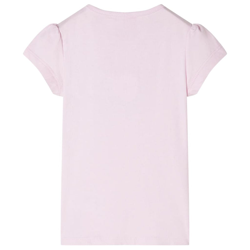 Load image into Gallery viewer, Vidaxl kindershirt met kapmouwen 128 zachtroze
