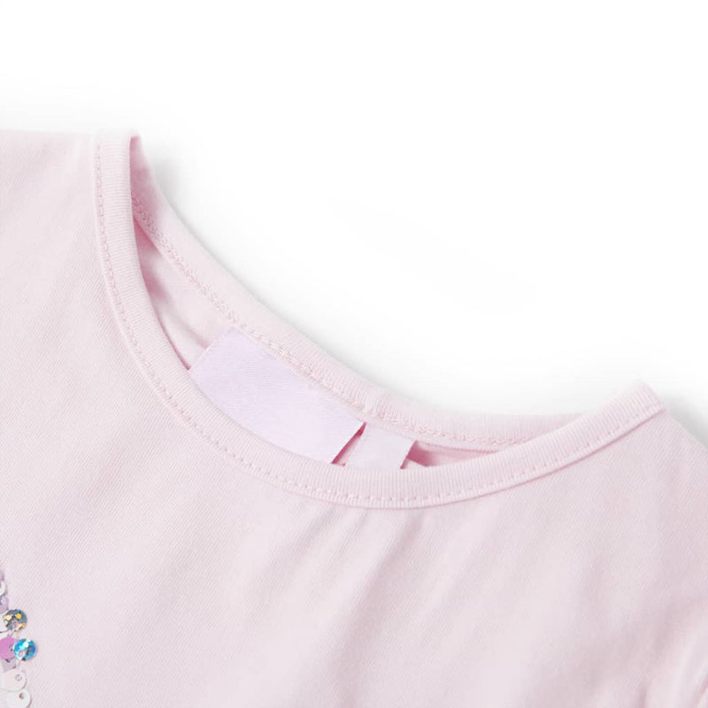 Load image into Gallery viewer, Vidaxl kindershirt met kapmouwen 128 zachtroze
