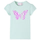 VidaXL Kindershirt met kapmouwen 104 lichtmintkleur