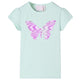 VidaXL Kindershirt met kapmouwen 116 lichtmintkleur