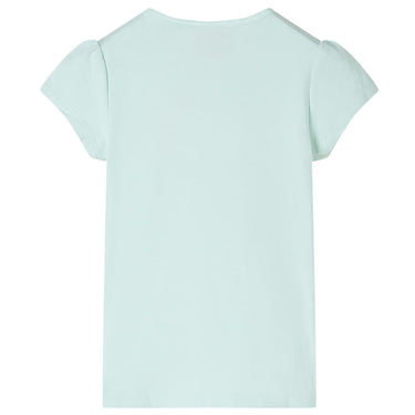 Vidaxl kindershirt met kapmouwen 128 lichtmintkleur