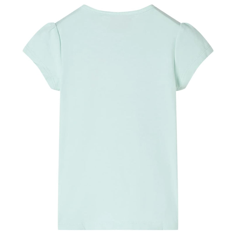 Load image into Gallery viewer, Vidaxl kindershirt met kapmouwen 140 lichtmintkleur
