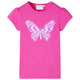 Vidaxl kindershirt met kapmouwen 116 donkerroze