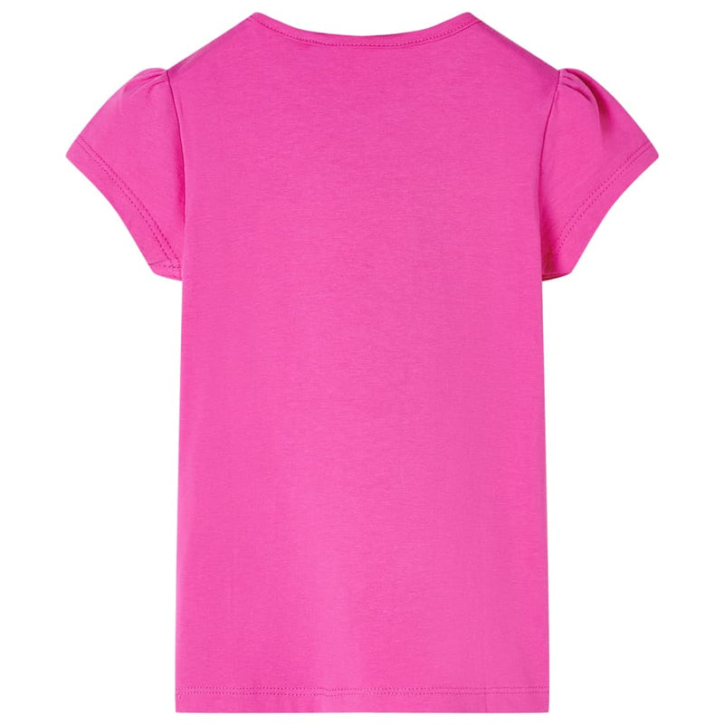 Load image into Gallery viewer, Vidaxl kindershirt met kapmouwen 128 donkerroze
