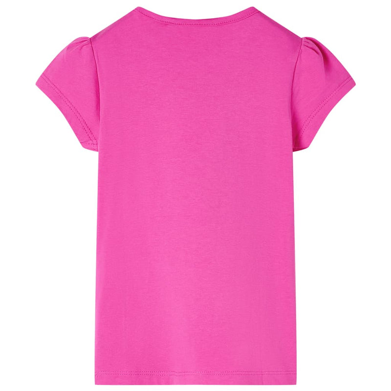 Load image into Gallery viewer, Vidaxl kindershirt met kapmouwen 140 donkerroze
