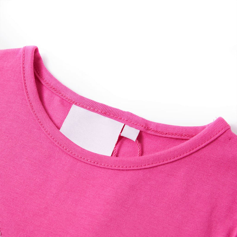 Load image into Gallery viewer, Vidaxl kindershirt met kapmouwen 140 donkerroze
