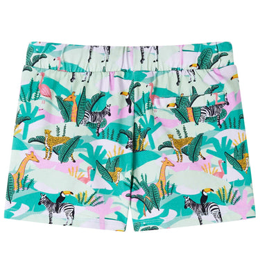 Vidaxl kindershorts met trekkoord 92 lichtmintkleurig