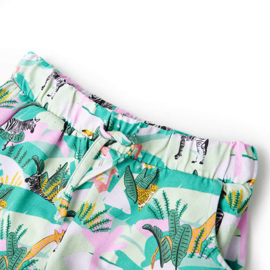 Vidaxl kindershorts met trekkoord 92 lichtmintkleurig