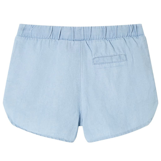 VidaXL Kindershorts 104 zachtdenimblauw