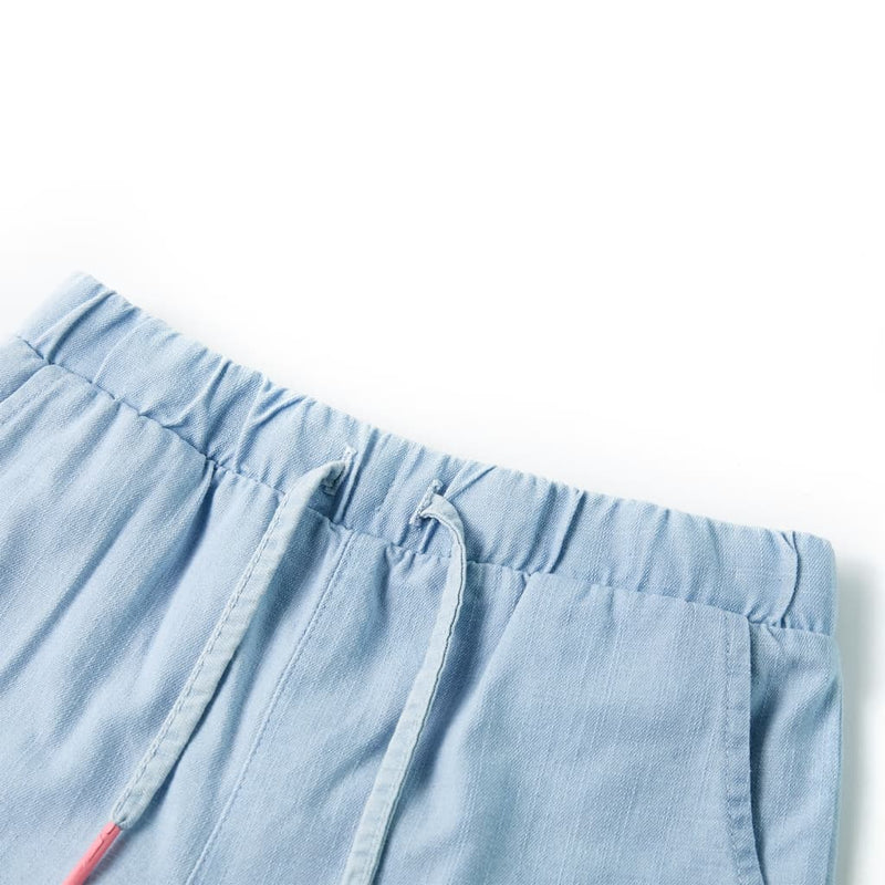 Load image into Gallery viewer, VidaXL Kindershorts 116 zachtdenimblauw
