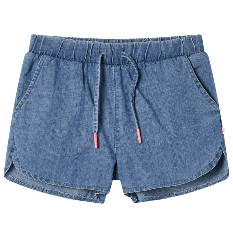 Load image into Gallery viewer, VidaXL Kindershorts 92 denimblauw
