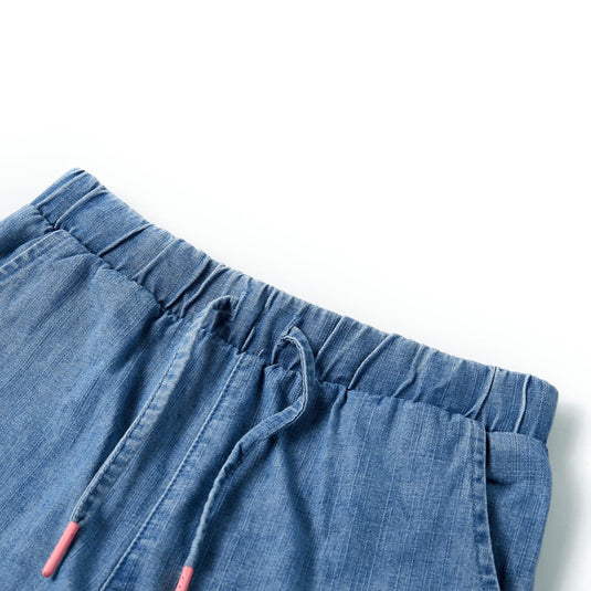 Vidaxl kindershorts 104 denimblauw