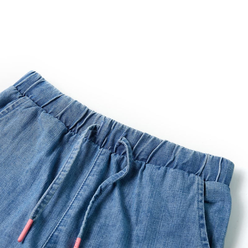 Load image into Gallery viewer, Vidaxl kindershorts 116 denimblauw
