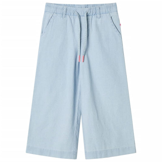 Vidaxl kinderbroek 104 zachtdenimblauw