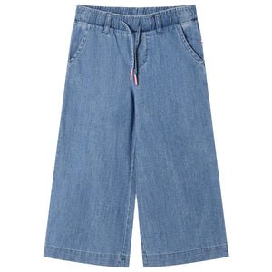Vidaxl kinderbroek 116 denimblauw