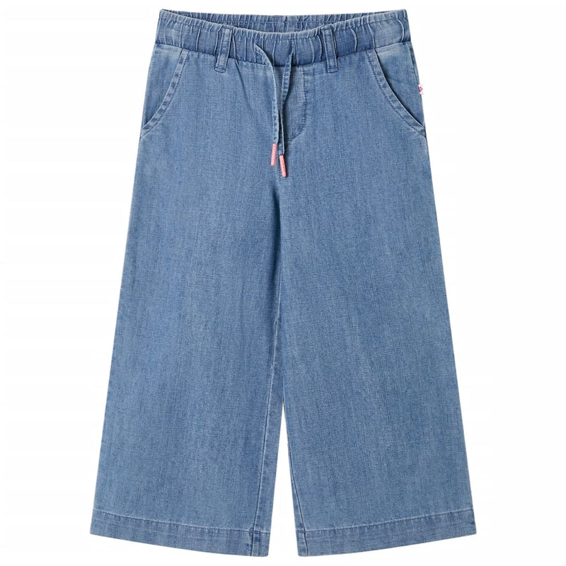 Load image into Gallery viewer, Vidaxl kinderbroek 128 denimblauw

