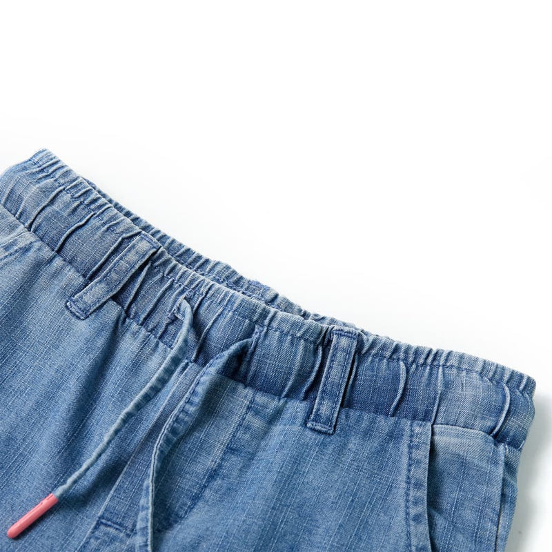 Load image into Gallery viewer, Vidaxl kinderbroek 128 denimblauw
