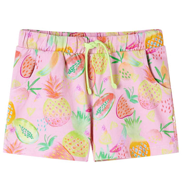 Vidaxl kindershort met trekkoord 104 zachtroze