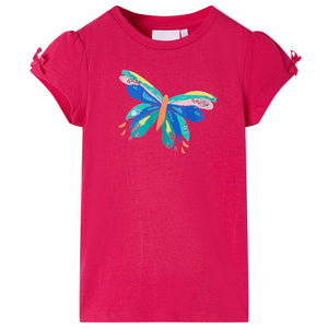Vidaxl kindershirt 116 felroze
