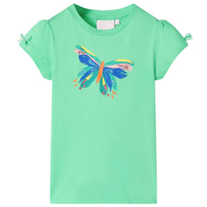 Vidaxl kindershirt 92 lichtgroen