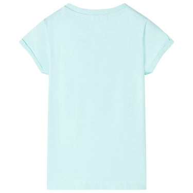 Vidaxl kindershirt 128 lichtzeeblauw