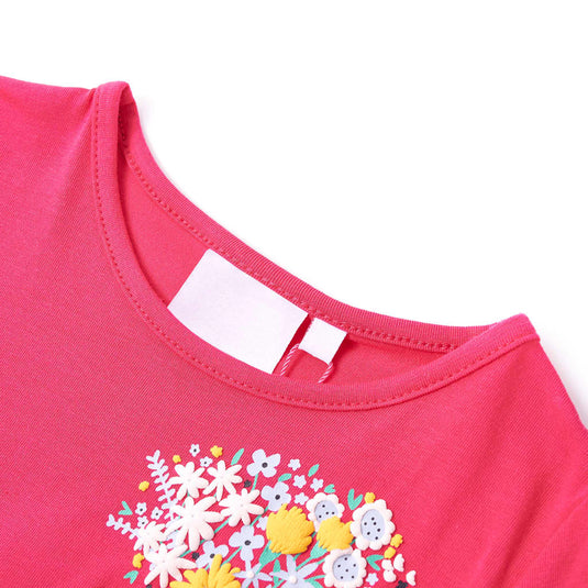 Vidaxl kindershirt 128 felroze