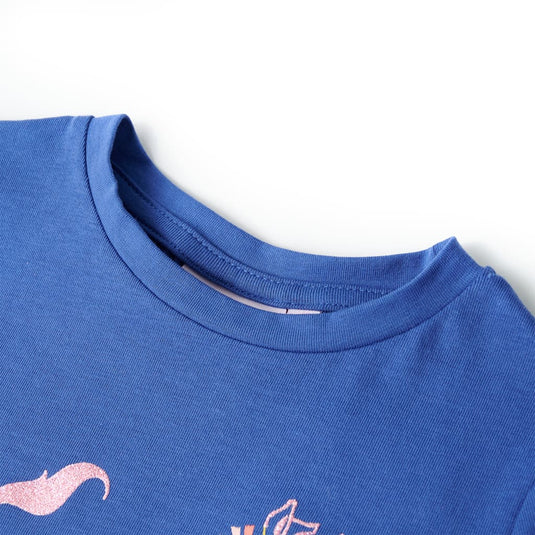 Vidaxl kindershirt 140 kobaltblauw
