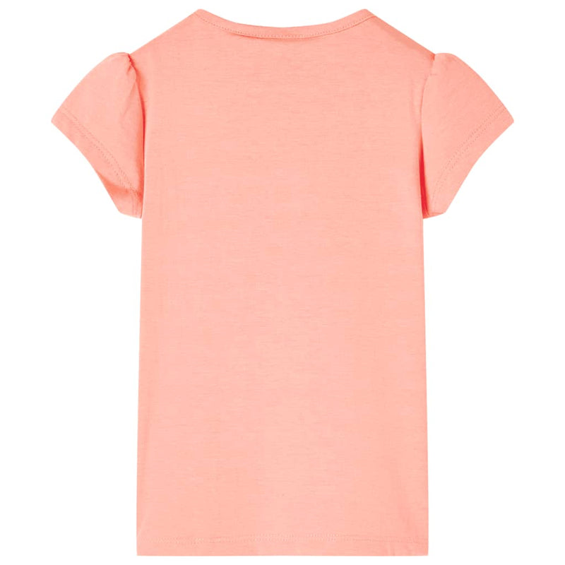 Load image into Gallery viewer, Vidaxl kindershirt 104 neonkoraalkleurig
