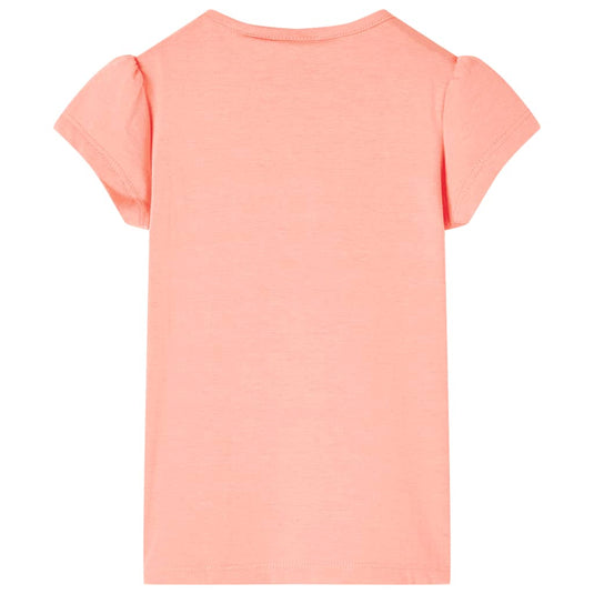 Vidaxl kindershirt 104 neonkoraalkleurig