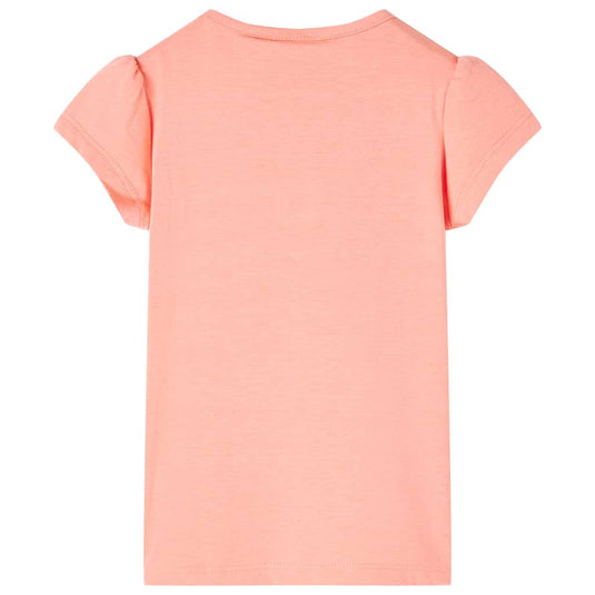 Vidaxl kindershirt 116 neonkoraal