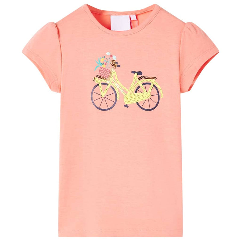 Load image into Gallery viewer, Vidaxl kindershirt 140 neonkoraalkleurig

