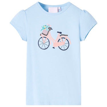 Vidaxl kindershirt 116 lichtblauw