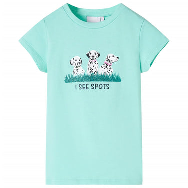 Vidaxl kindershirt 140 lichtmint
