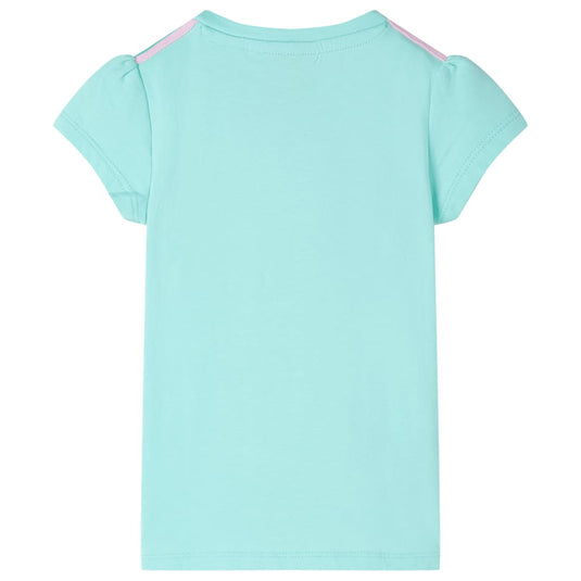 Vidaxl kindershirt 92 lichtmint