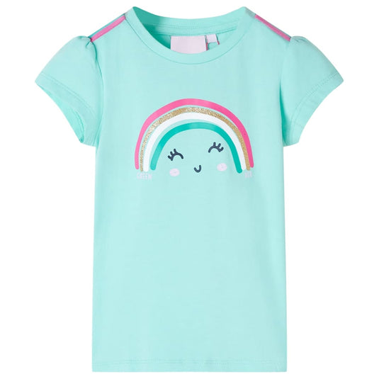 Vidaxl kindershirt 104 lichtmintkleurig
