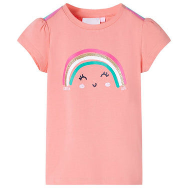 Vidaxl kindershirt 104 lichtkoraalkleurig