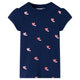 Vidaxl kindershirt 128 marineblauw
